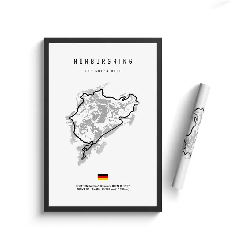 Circuit du Nurburgring - Toile imprimé